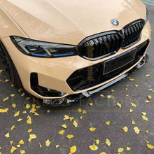Load image into Gallery viewer, 3D Style Gloss Black Front Splitter for BMW 3 Series G20 G21 LCI 24-Present
