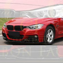 Load image into Gallery viewer, 3D Style Gloss Black Front Splitter for BMW F30 F31 3 Series M Sport 12-19
