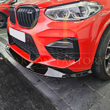 Load image into Gallery viewer, 3D Style Gloss Black Front Splitter for BMW F97 X3M F98 X4M 18-21

