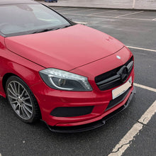 Load image into Gallery viewer, AMG Style Gloss Black Front Splitter for Mercedes Benz W176 A Class 13-15
