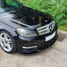 Load image into Gallery viewer, AMG Style Gloss Black Front Splitter for Mercedes Benz W204 C Class 08-14
