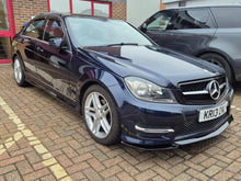 Load image into Gallery viewer, AMG Style Gloss Black Front Splitter for Mercedes Benz W204 C Class 08-14
