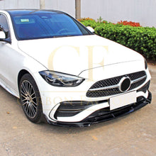 Load image into Gallery viewer, Brabus 3 Style Gloss Black Front Splitter for Mercedes Benz W206 C Class 22-Present
