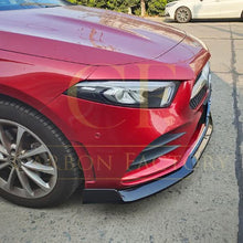 Load image into Gallery viewer, Brabus Style Gloss Black Front Splitter for Mercedes Benz W177 A Class AMG &amp; A35 18-22
