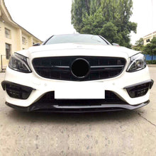 Load image into Gallery viewer, C43 Style Gloss Black Front Splitter for Mercedes Benz W205 C Class 15-18
