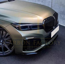Load image into Gallery viewer, CF Style Gloss Black Front Splitter for BMW G11 G12 7 Series LCI 20-23
