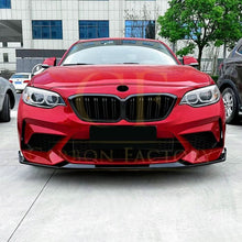 Load image into Gallery viewer, CS Style Gloss Black Front Splitter for BMW F87 M2 OG 14-20
