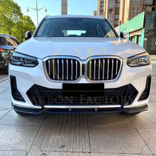 Load image into Gallery viewer, CS Style Gloss Black Front Splitter for BMW G01 X3 IX3 G02 X4 LCI 22-24
