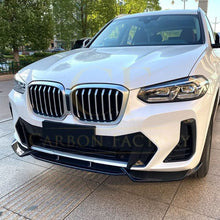 Load image into Gallery viewer, CS Style Gloss Black Front Splitter for BMW G01 X3 IX3 G02 X4 LCI 22-24
