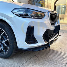 Load image into Gallery viewer, CS Style Gloss Black Front Splitter for BMW G01 X3 IX3 G02 X4 LCI 22-24
