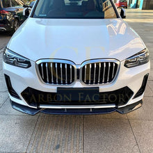 Load image into Gallery viewer, CS Style Gloss Black Front Splitter for BMW G01 X3 IX3 G02 X4 LCI 22-24

