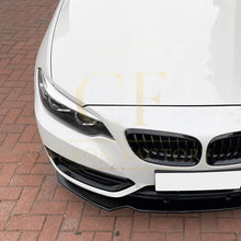 Load image into Gallery viewer, Gloss Black Front Splitter for BMW F22 F23 2 Series Non M Sport 14-20
