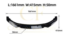 Load image into Gallery viewer, Gloss Black Front Splitter for BMW F22 F23 2 Series Non M Sport 14-20
