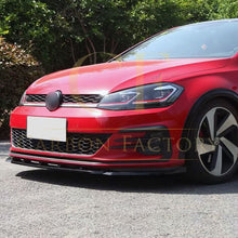 Load image into Gallery viewer, Max Style Gloss Black Front Splitter for VW Golf MK7.5 GTI 17-20
