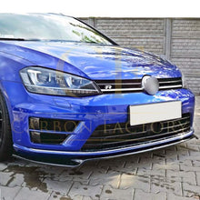 Load image into Gallery viewer, Max Style Gloss Black Front Splitter for VW Golf MK7 R-LINE / R 13-16
