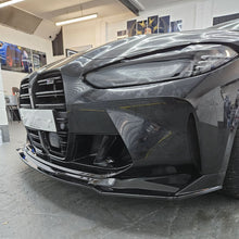 Load image into Gallery viewer, MP Style Gloss Black Front Splitter 3 Pieces for BMW G80 M3 G82 G83 M4 21-Present
