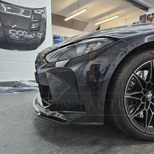 Load image into Gallery viewer, MP Style Gloss Black Front Splitter 3 Pieces for BMW G80 M3 G82 G83 M4 21-Present
