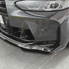 Load image into Gallery viewer, MP Style Gloss Black Front Splitter 3 Pieces for BMW G80 M3 G82 G83 M4 21-Present
