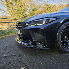 Load image into Gallery viewer, MP Style Gloss Black Front Splitter 3 Pieces for BMW G80 M3 G82 G83 M4 21-Present
