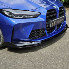 Load image into Gallery viewer, MP Style Gloss Black Front Splitter 3 Pieces for BMW G80 M3 G82 G83 M4 21-Present
