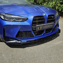 Load image into Gallery viewer, MP Style Gloss Black Front Splitter 3 Pieces for BMW G80 M3 G82 G83 M4 21-Present
