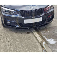 Load image into Gallery viewer, MP Style Gloss Black Front Splitter for BMW F22 2 Series M Sport 14-Present
