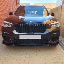 Load image into Gallery viewer, MP Style Gloss Black Front Splitter for BMW G01 X3 G02 X4 Pre-LCI 18-21

