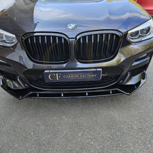 Load image into Gallery viewer, MP Style Gloss Black Front Splitter for BMW G01 X3 G02 X4 Pre-LCI 18-21
