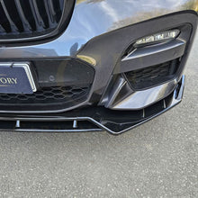 Load image into Gallery viewer, MP Style Gloss Black Front Splitter for BMW G01 X3 G02 X4 Pre-LCI 18-21
