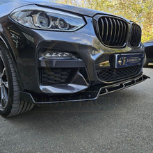 Load image into Gallery viewer, MP Style Gloss Black Front Splitter for BMW G01 X3 G02 X4 Pre-LCI 18-21
