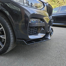 Load image into Gallery viewer, MP Style Gloss Black Front Splitter for BMW G01 X3 G02 X4 Pre-LCI 18-21
