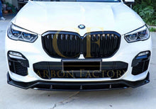 Load image into Gallery viewer, MP Style Gloss Black Front Splitter for BMW G05 X5 19-22
