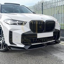 Load image into Gallery viewer, MP Style Gloss Black Front Splitter for BMW G05 X5 LCI 23-Present
