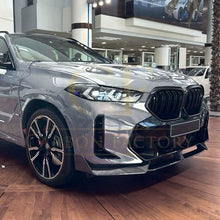 Load image into Gallery viewer, MP Style Gloss Black Front Splitter for BMW G06 X6 LCI 23-25

