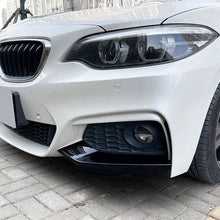 Load image into Gallery viewer, MP Style Gloss Black Front Splitter Upper Pieces for BMW F22 F23 2 Series 14-20

