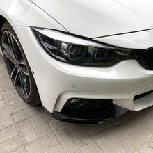Load image into Gallery viewer, MP Style Gloss Black Front Splitter Upper Pieces for BMW F32 F33 F36 4 Series 14-20
