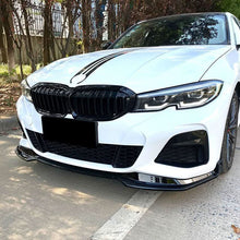 Load image into Gallery viewer, MP3 Style Gloss Black Front Splitter for BMW 3 Series G20 G21 Pre-LCI 19-22
