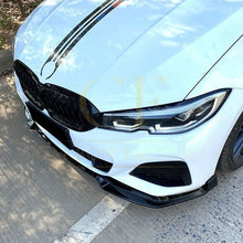 Load image into Gallery viewer, MP3 Style Gloss Black Front Splitter for BMW 3 Series G20 G21 Pre-LCI 19-22
