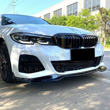Load image into Gallery viewer, MP3 Style Gloss Black Front Splitter for BMW 3 Series G20 G21 Pre-LCI 19-22
