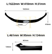 Load image into Gallery viewer, MP4 Style Gloss Black Front Splitter for BMW F22 F23 2 Series 14-20
