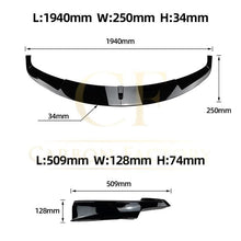 Load image into Gallery viewer, MP4 Style Gloss Black Front Splitter for BMW F30 F31 3 Series 13-19
