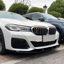 Load image into Gallery viewer, P Style Gloss Black Front Splitter for BMW G30 G31 5 Series LCI 21-24
