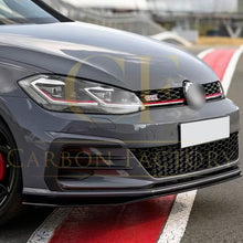 Load image into Gallery viewer, TCR Style Gloss Black Front Splitter for VW Golf MK7.5 GTI 17-20
