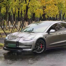 Load image into Gallery viewer, TR Style Gloss Black Front Splitter for Tesla Model 3 16-23
