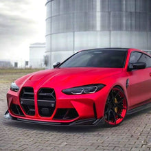 Load image into Gallery viewer, V Style Gloss Black Front Splitter 3 Pieces for BMW G80 M3 G82 G83 M4 21-Present
