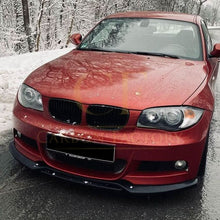 Load image into Gallery viewer, V Style Gloss Black Front Splitter for BMW 1 Series E82 E88 2007-2013

