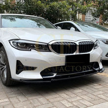 Load image into Gallery viewer, V Style Gloss Black Front Splitter for BMW 3 Series G20 G21 Pre-LCI standard model 19-22
