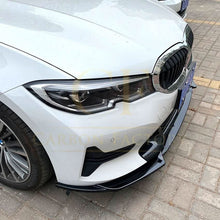 Load image into Gallery viewer, V Style Gloss Black Front Splitter for BMW 3 Series G20 G21 Pre-LCI standard model 19-22
