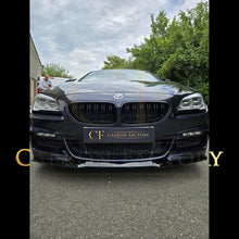 Load image into Gallery viewer, V Style Gloss Black Front Splitter for BMW 6 Series F06 F12 F13 M Sport 11-18
