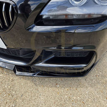 Load image into Gallery viewer, V Style Gloss Black Front Splitter for BMW 6 Series F06 F12 F13 M Sport 11-18
